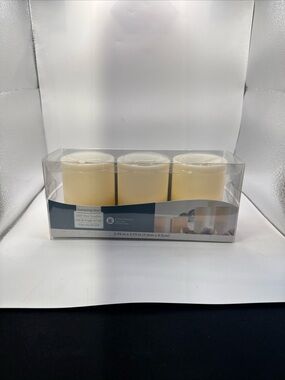 Gerson Flameless LED Candles Set of 3 Real Wax Flickering Pillar Candles New
